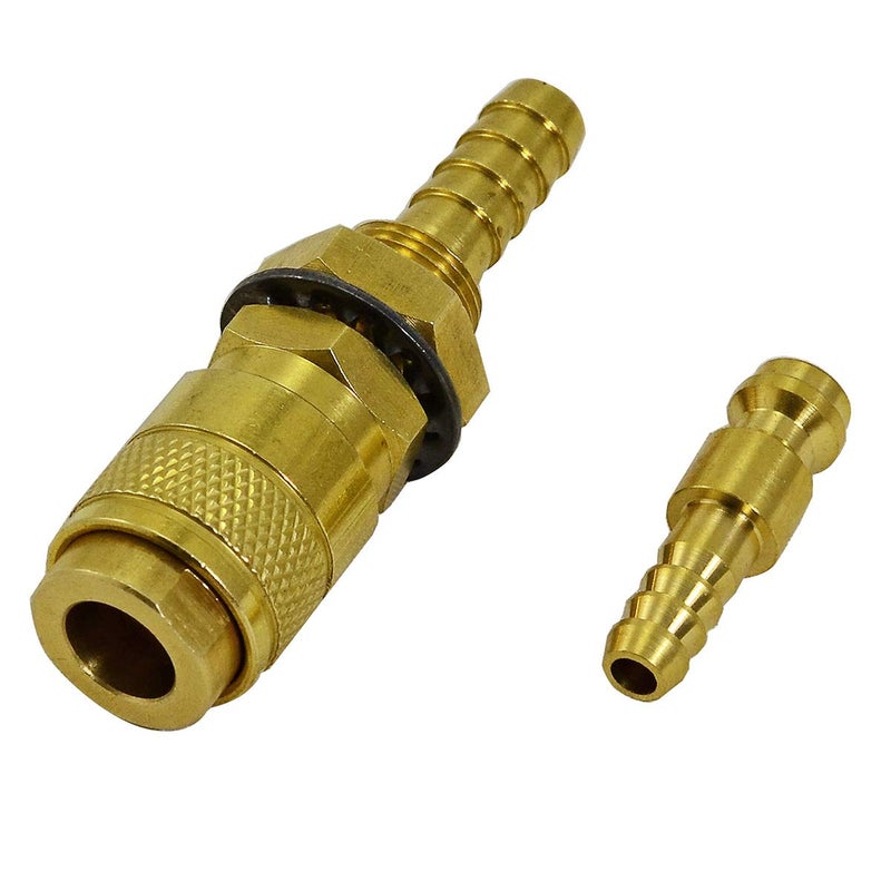 RIVERWELD Argon Quick Connect Fittings Hose Connector for QQ300 PTA DB SR WP 17 18 26 TIG Welding Torch Red Blue Gold Color 3set - Image 2